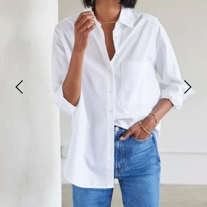 NWOT AYR The Deep End Oxford shirt white